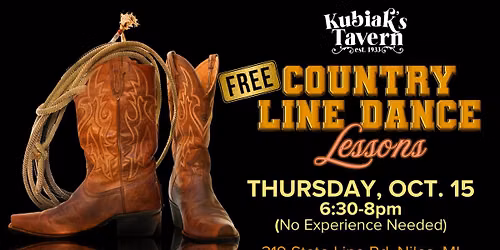 Free Country Line Dance Lessons at Kubiak\u2019s Tavern