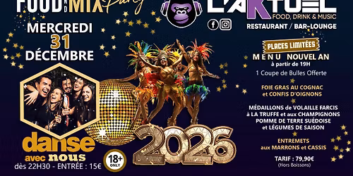 R\u00c9SERVEZ MAINTENANT VOTRE R\u00c9VEILLON, LE NOUVEL AN, ENTRE NOUS @L'AKTUEL