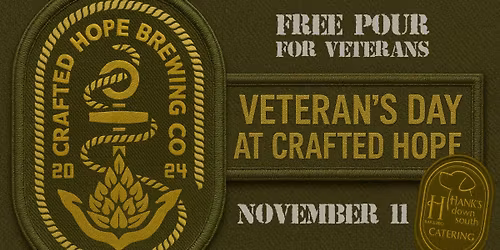Free Pour for Veterans on Veterans Day