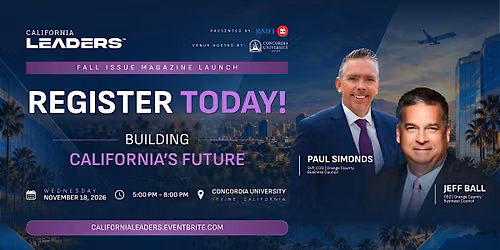California Leaders Fall Issue Magazine Launch Presented By BMO