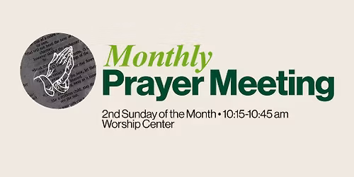 Monthly Prayer Meeting