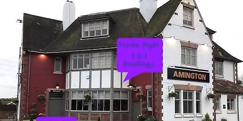 Psychic Nights One To One Readings at  The Amington Inn Tamworth 17\/08\/2026