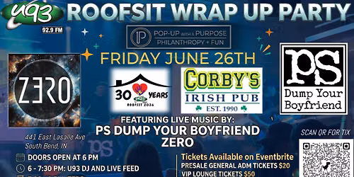 Pop Up Presents: U93 Roofsit Wrap Up Party