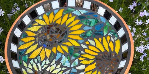 Saturday Mosaic Bird Bath Class (Optional 2 day class)  - registration required 