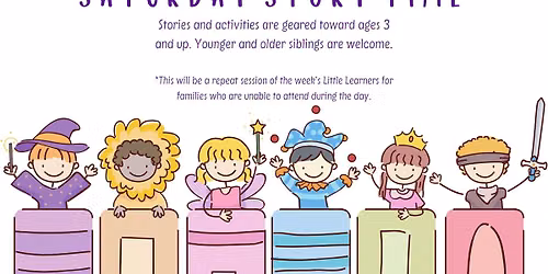 Saturday Story Time at Jonesborough Library