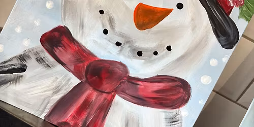 Sip & paint ~ vintage snowman