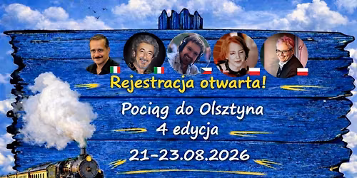\ud83d\ude86\ud83d\udc83 Poci\u0105g do Olsztyna-4 edycja!\ud83d\udd7a\ud83d\ude8621-23 sierpnia 2026\/ Train to Olsztyn \u2014 4th Edition!