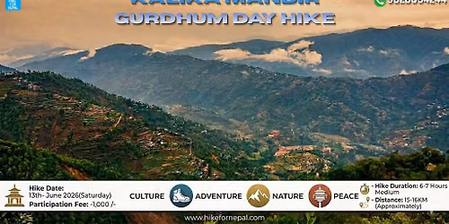 Kalika Mandir -Gurdhum Day Hike \u0915\u093e\u0932\u093f\u0915\u093e \u092e\u0928\u094d\u0926\u093f\u0930- \u0917\u0941\u0930\u094d\u0927\u0941\u092e \u092a\u0948\u0926\u0932\u092f\u093e\u0924\u094d\u0930\u093e( \u0968\u096f\u096d\u0914\u0902 \u092a\u0926\u092f\u093e\u0924\u094d\u0930\u093e)