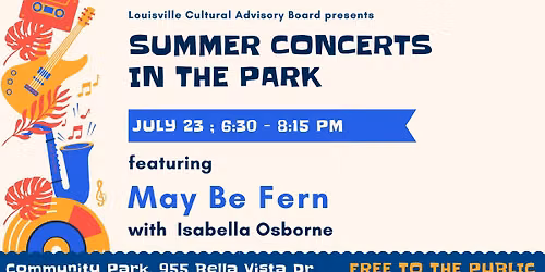 July 23 - Summer Concerts in the Park