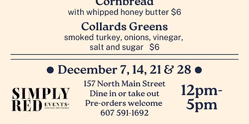 Pop up Event: Sunday Southern Comfort 