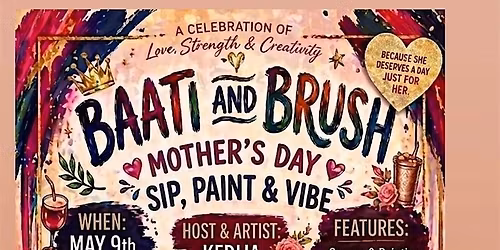 Baati & brush \/sip& paint