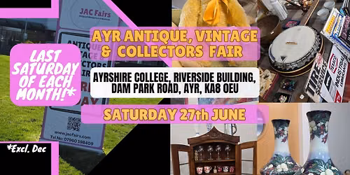 Ayr Antique, Vintage & Collectors Fair-June Event!