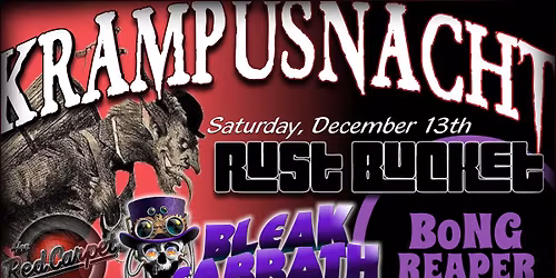 KrampusNacht | The Red Carpet, St. Cloud | Featuring Bong Reaper, Rust Bucket, & Bleak Sabbath!