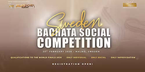 Sweden Bachata Social Competition - Registration is OPEN