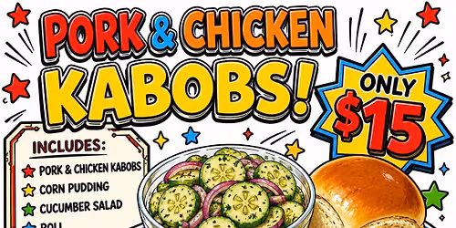 Friday Night Dinner: Pork and ChickenKabobs