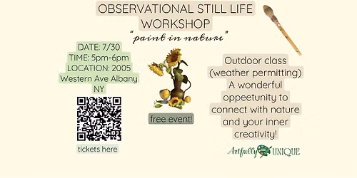Nature Observational Still Life Workshop
