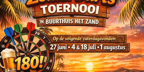 zomer dartstoernooi