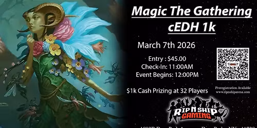 Magic the Gathering Monthly cEDH - 1k!