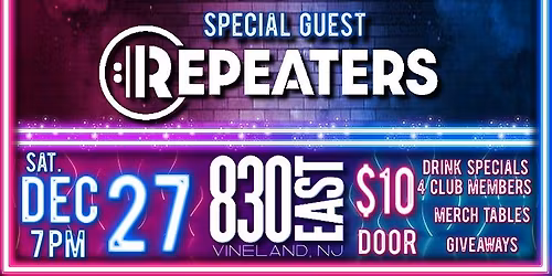 HBDC night at 830 East featuring The Repeaters and Buried Edge