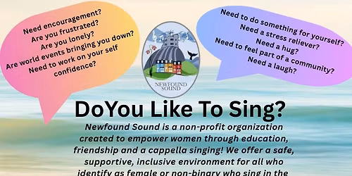 Newfound Sound A Capella Chorus Weekly Rehearsals