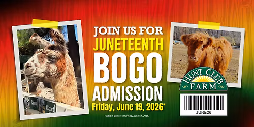\ud83c\udf89 Celebrate Juneteenth at Hunt Club Farm! \ud83d\udc10\ud83c\udf08