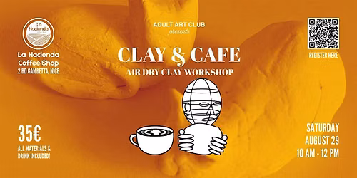 Clay & Cafe: Air Dry Clay Workshop at Local Coffee Shop (Nice, FR)