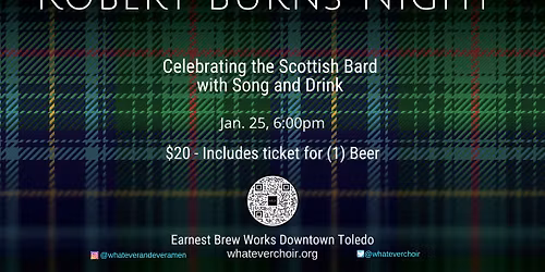 Robert Burns Night presented by whateverandeveramen.
