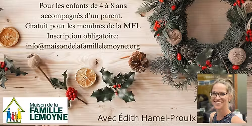 COMPLET ! D\u00e9coration de No\u00ebl - 13h ou 14h30