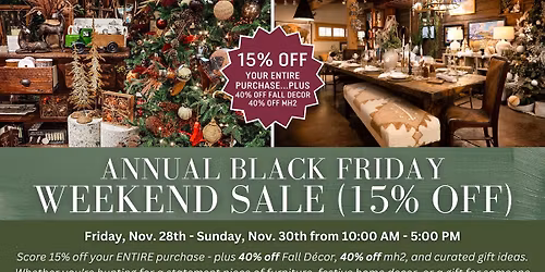 Black Friday Weekend Sale