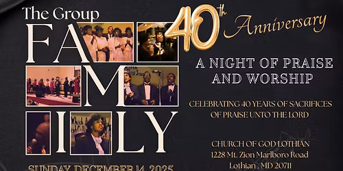 Family's 40th Anniversary Event