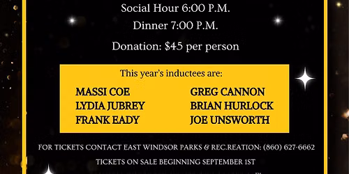East Windsor Athletic Club Hall of Fame Induction Ceremony