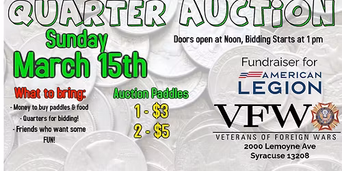 Quarter Auction and Vendor Fair