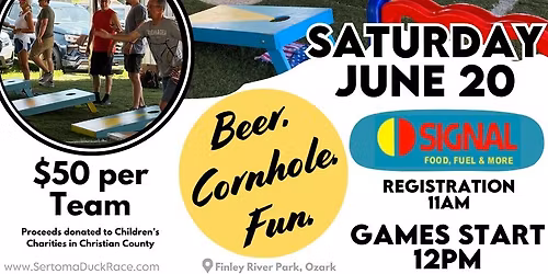 Cornhole Tournament at the Sertoma Duck Race Festival Presented By Signal