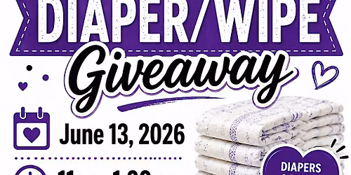 FREE Community Resource Diaper\/Wipe Giveaway