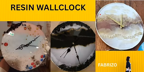 Resin wall clock