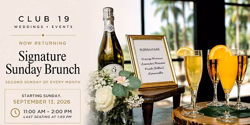Sunday Brunch is Back!