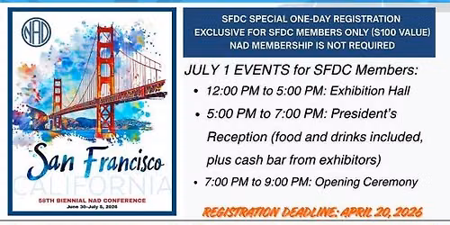 SFDC \u2013 Exclusive Event at NAD Conference