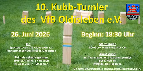 10. Kubb Turnier