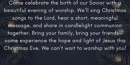 Christmas Eve Candlelight Service