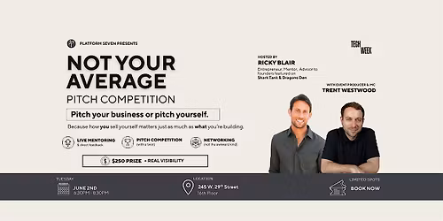 Not Your Average Pitch Competition By Platform Seven