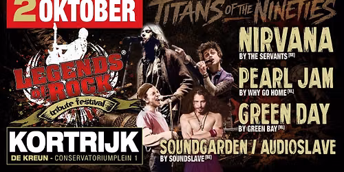 LEGENDS of ROCK Tribute Festival | Concertzaal De Kreun in Kortrijk