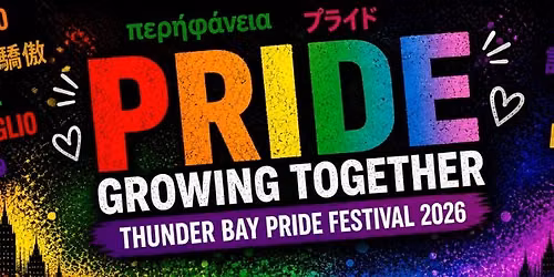 Thunder Bay Pride Festival 2026