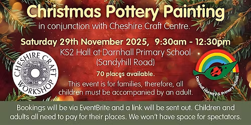Festive Pottery Painting for Darnhall Families