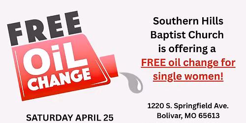 FREE Oil Change for Single Women