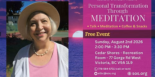 Personal Transformation Through Meditation (Victoria BC)