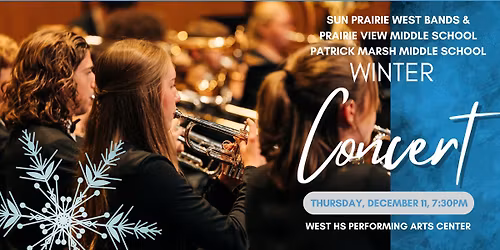 SP West, Prairie View, and Patrick Marsh Winter Band Concert