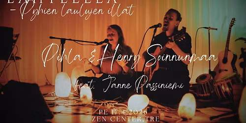 Laulupiiri Tampereella: Pihla ja Henry Soinnunmaa L\u00e4hteell\u00e4, feat. Janne Passiniemi