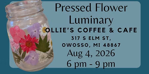 Pressed Flower Luminary