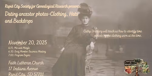 Dating Ancestor Photos - Clothing, Hats, & Backdrops