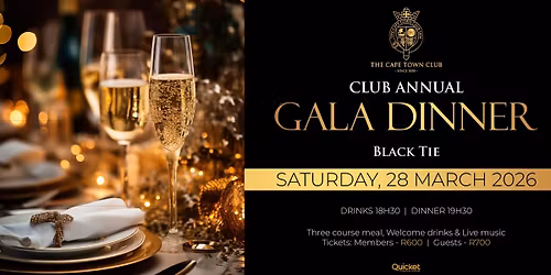 The Cape Town Club - Black Tie Gala Dinner